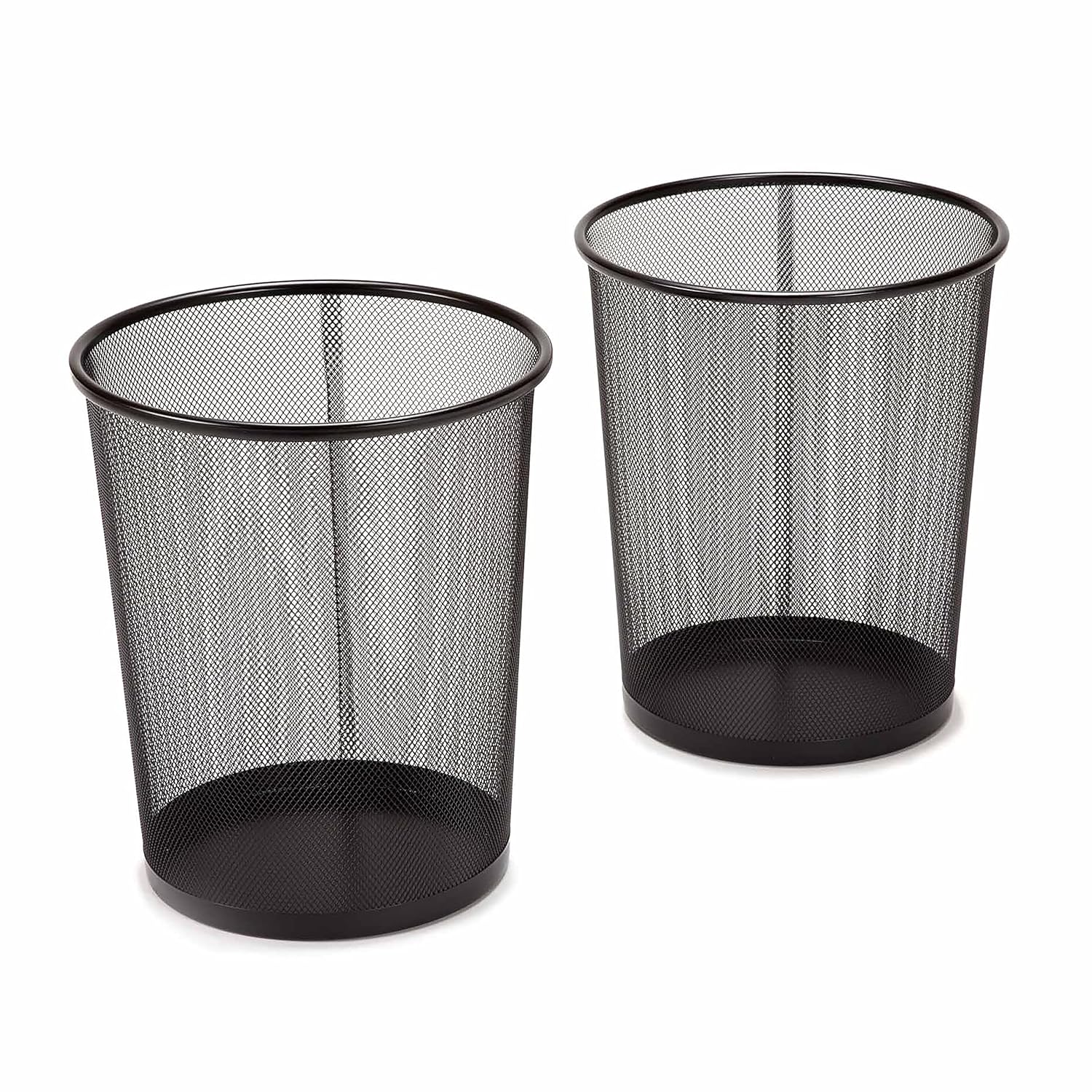 Paper Basket Mesh - 2'li Paket Çelik Hasır Yuvarlak Çöp