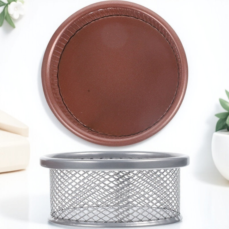 Paper Basket Mesh - 2 Adet Metal Ataş Tutucu Fileli