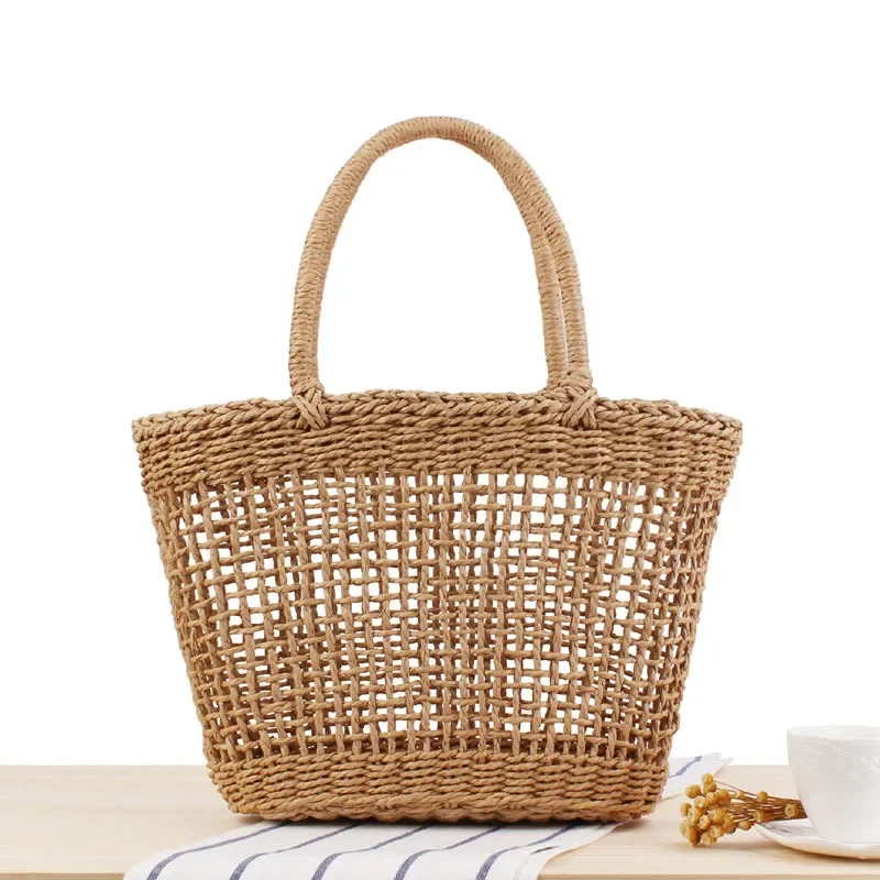 Paper Basket Mesh - El yapımı kadın çantası bohem içi