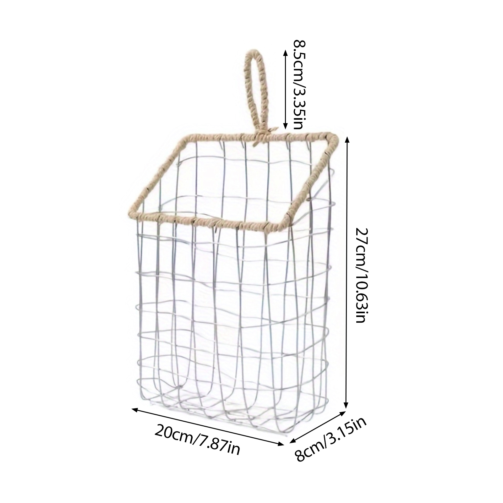 Metal Tel Asma Sepet Büyük Kap - Paper Basket Mesh incelemesi ve fiyatı